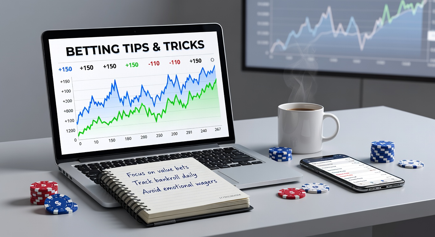 A focused bettor reviewing odds charts and sports stats on a laptop during a live event