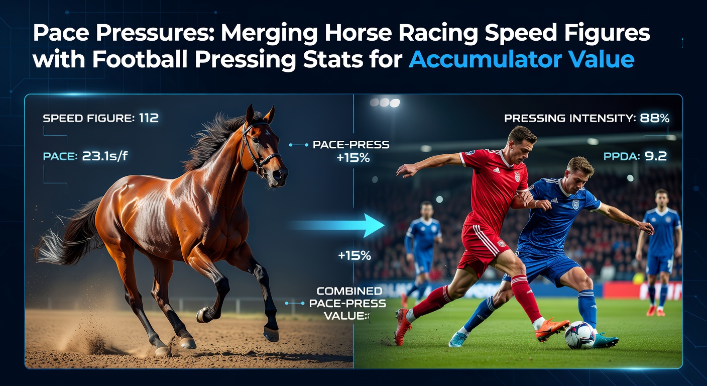 Dynamic overlay of a horse race pace map merged with a football team's high-pressing heatmap, highlighting speed and intensity zones