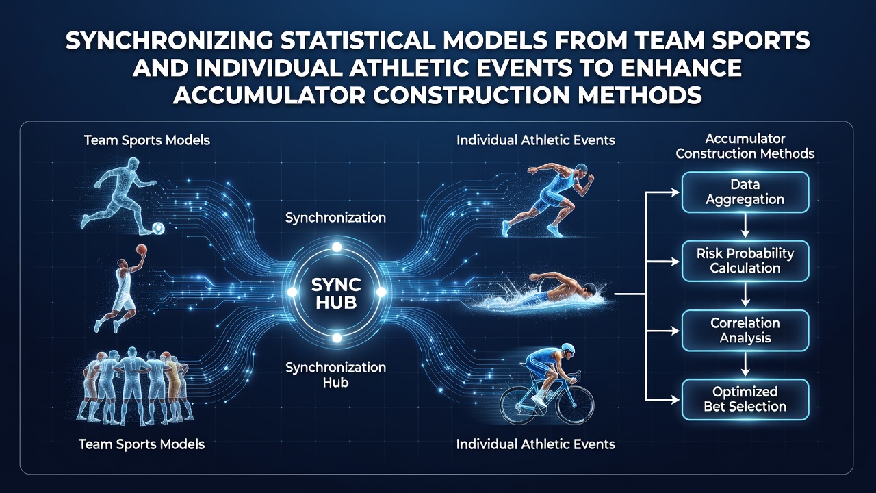 Statistical dashboards displaying synchronized data points from football matches and track events side by side