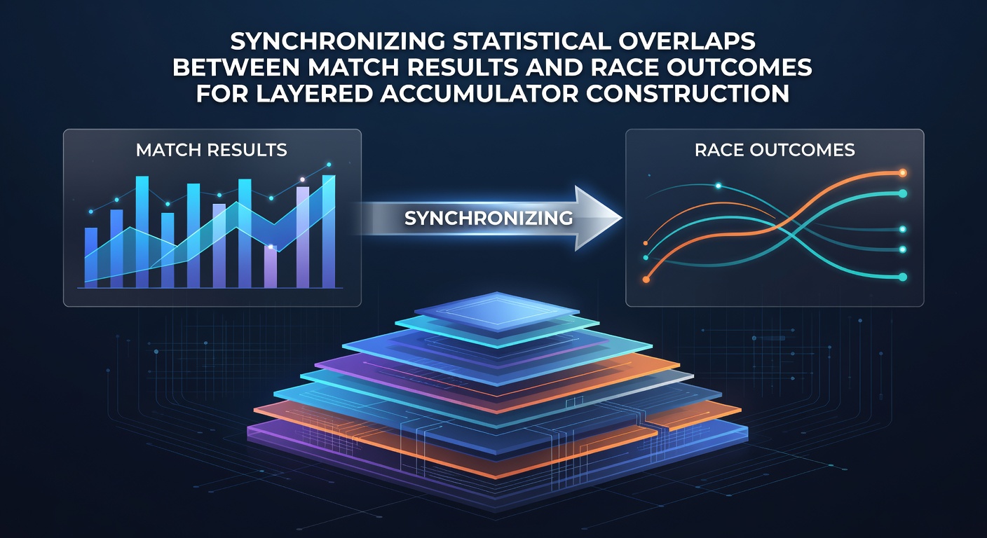 Statistical data visualization showing overlaps between soccer match metrics and horse racing outcomes used in accumulator planning